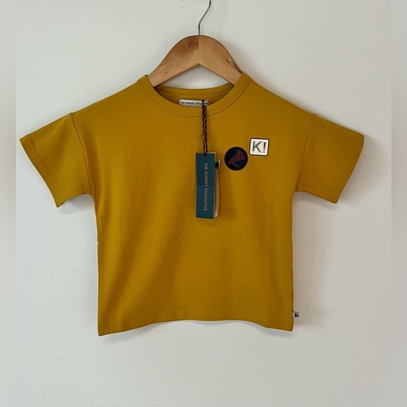 the sunday collective Other - The Sunday Collective Kids Size 3Y Short Sleeve Tee Shirt Honey NWT